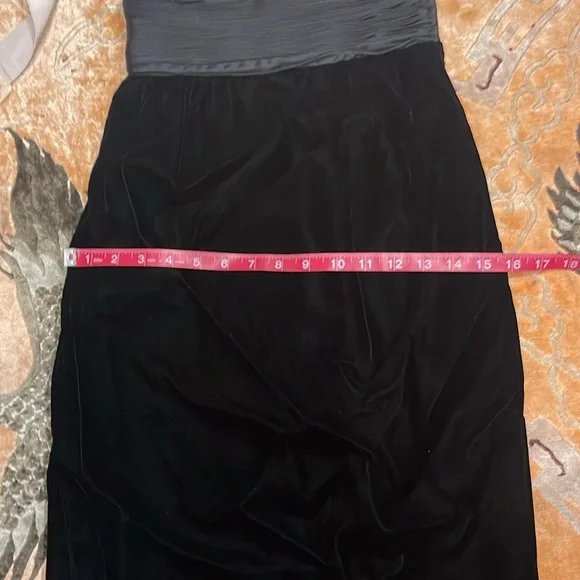 Similar to YSL Vintage velvet and silkskirt probably Frenchsimular to